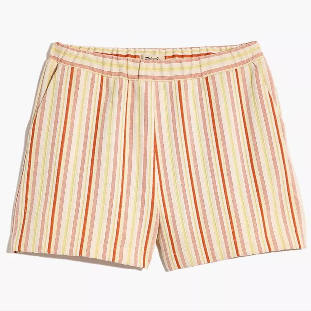 Madewell Textural Knit High Rise Shorts, L